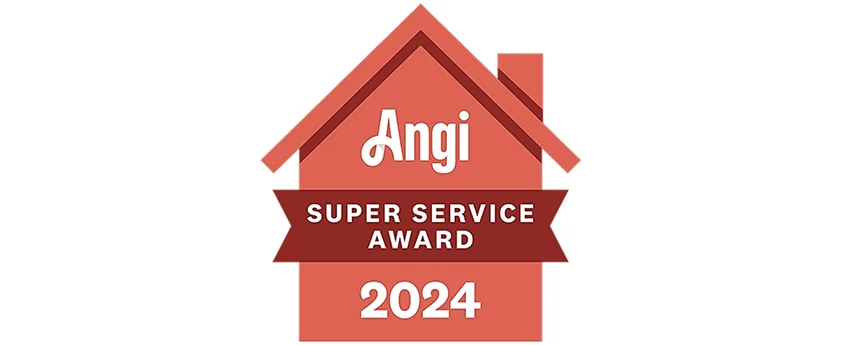 Angi Super Service Award 2024 logo.