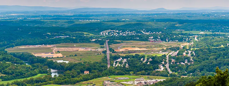 Aerial photo of Front Royal, Virginia